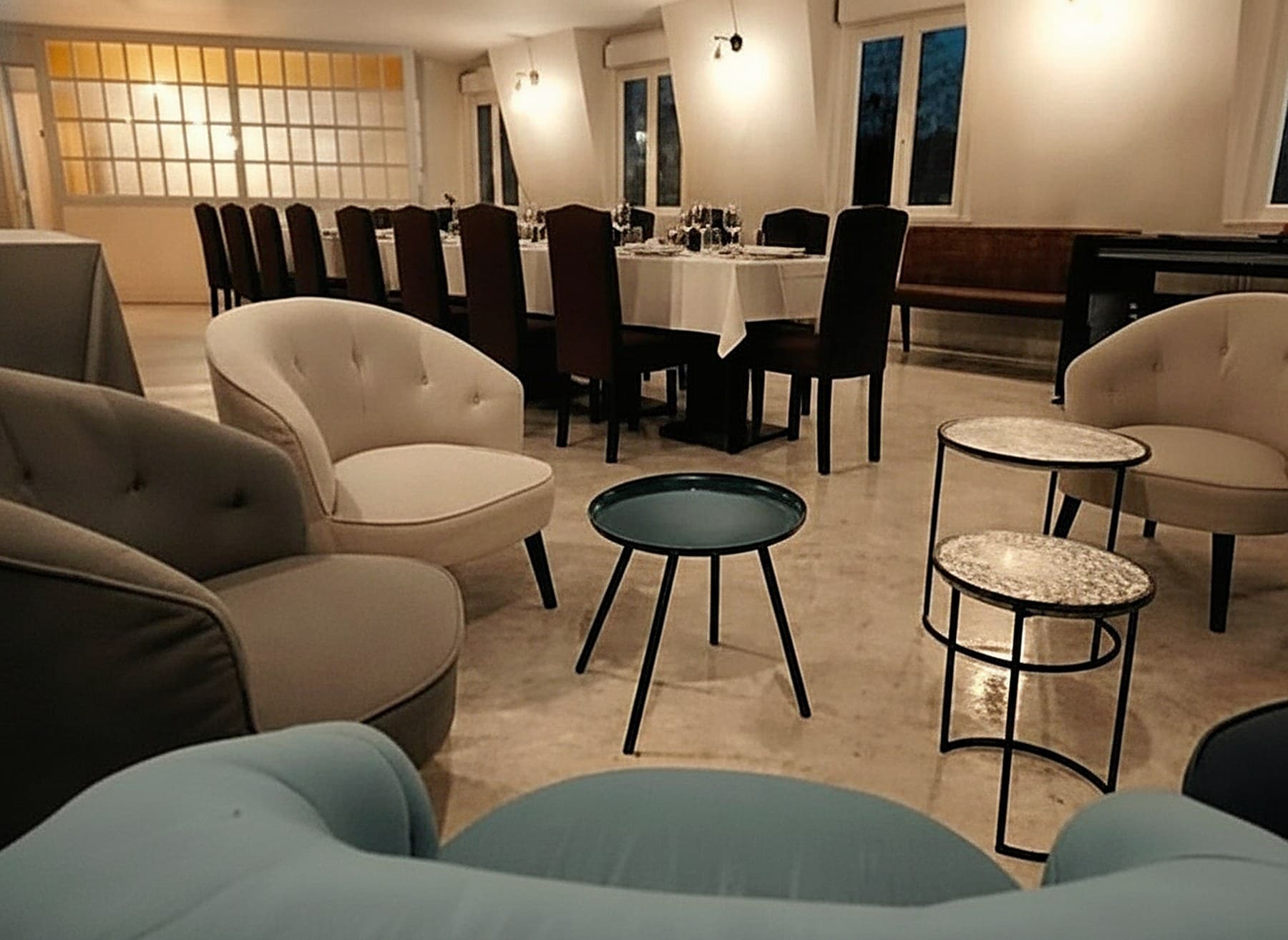 Salon du restaurant pour un événement privé